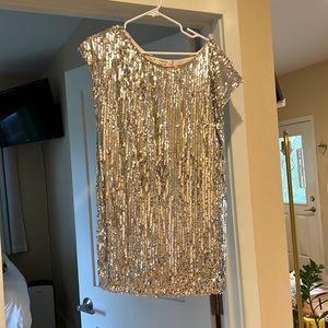 Sequin short “tshirt” dress